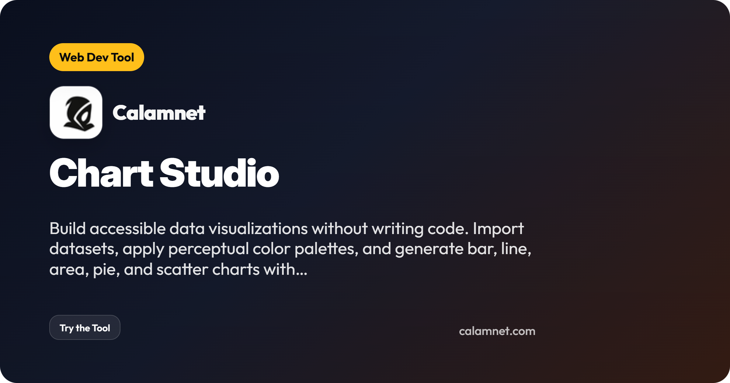 Chart Studio | Calamnet | Accessibility & Developer Tools